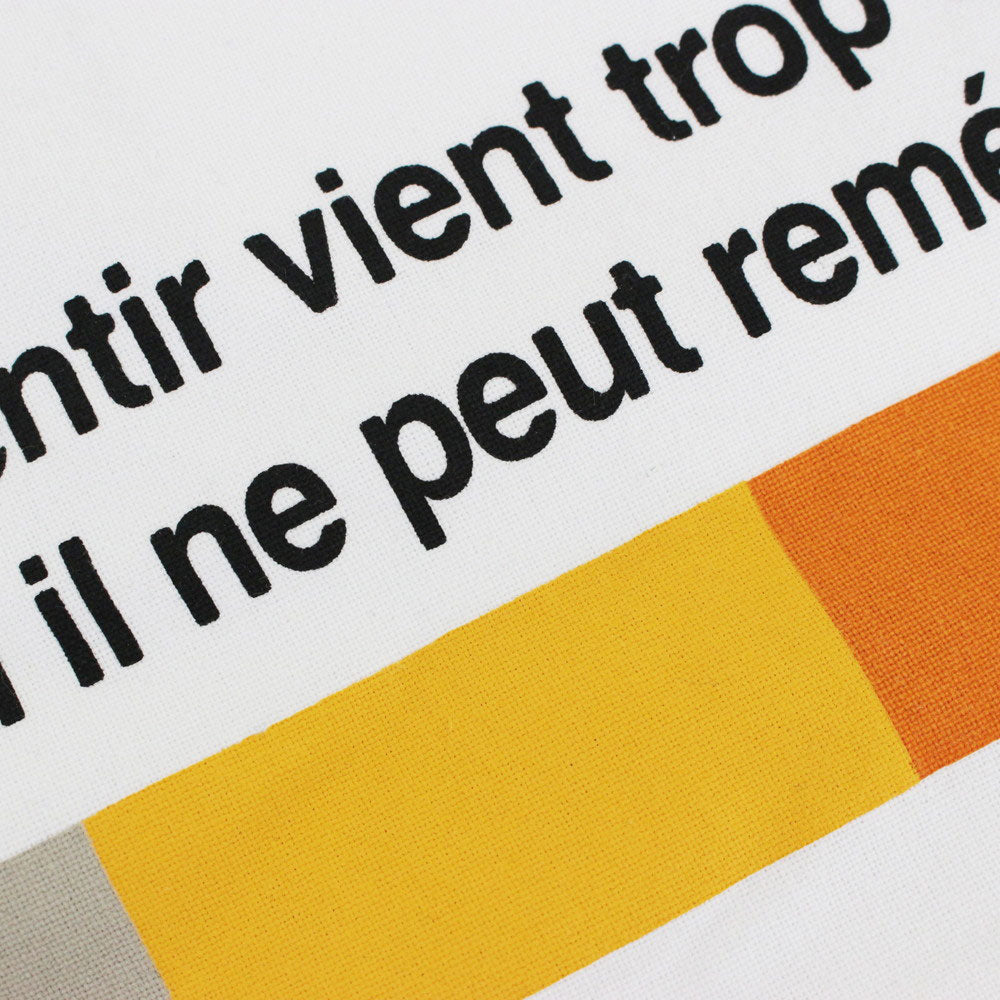 リサイクルコットン トートバッグ ”Le repentir vient trop tard" / 108601