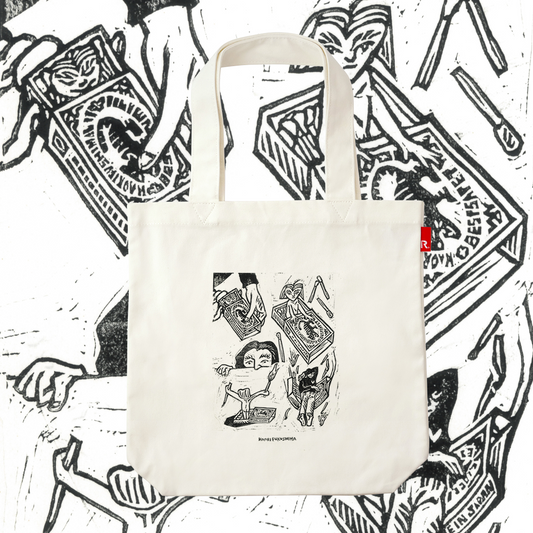 kaori Fukushima × ROOTOTE / Matchbox (black) Tote