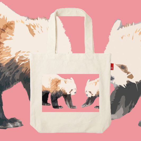 Kei Okano x ROOTOTE / Red panda tote bag / 062603