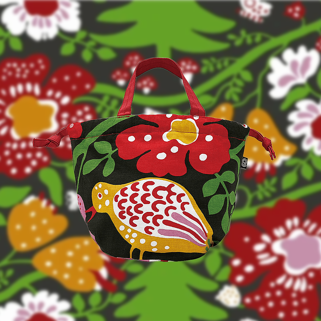 NORDISKA TYGER × ROOTOTE / "BLÅ FÅGEL" Wine / 644202