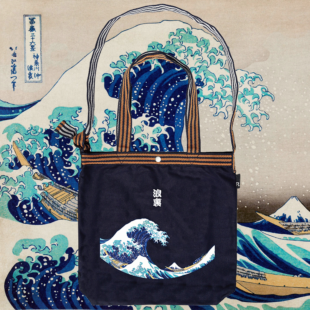 MAEKAKE Series / Ukiyo-e: Namiura Tote Bag / 064101
