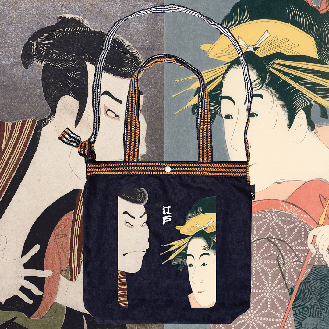 MAEKAKE Series / 浮世絵 : 江戸トートバッグ / 064105