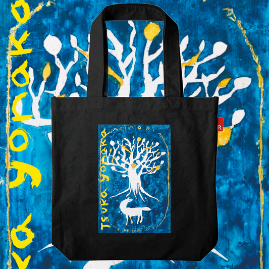 夜中つか×ROOTOTE / えだわかれトート / 000608 (ブラック)