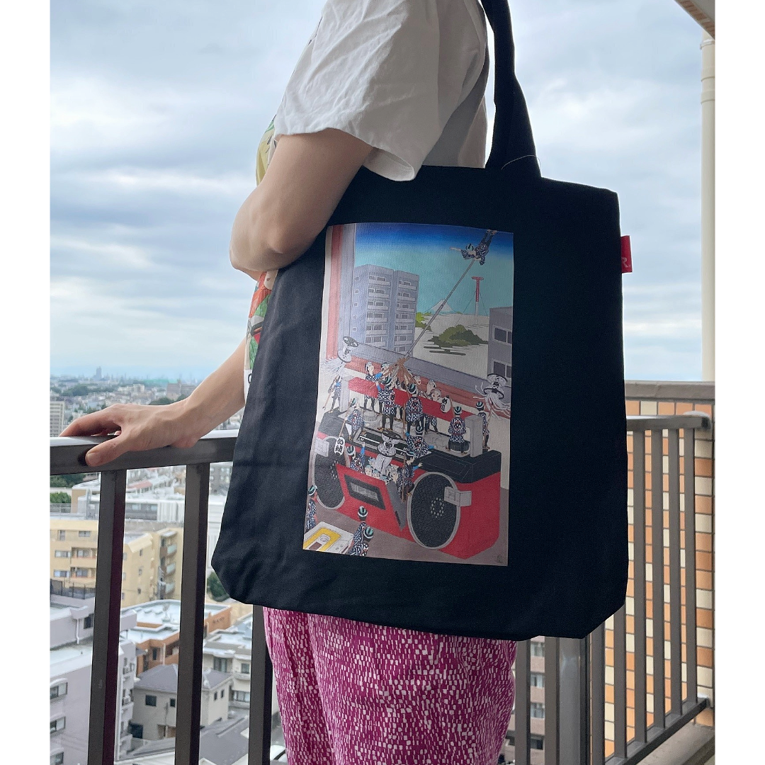 ROOTOTE meets 10 SENSE / Suzuki Hyottoko "razicase tote bag" / 001406
