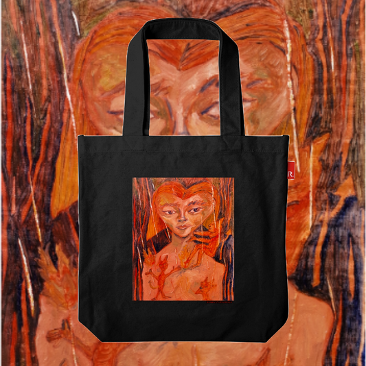 Fukushima Kaoru x ROOTOTE / Light a fire in your heart tote bag / 059106