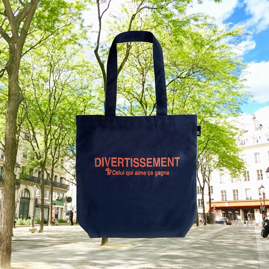 Recycled cotton tote bag "DIVERTISSEMENT" / 108603