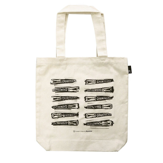 TALL Printed in Japan / CANVAS TOTE BAG "CHAMPAGNE" / 188105