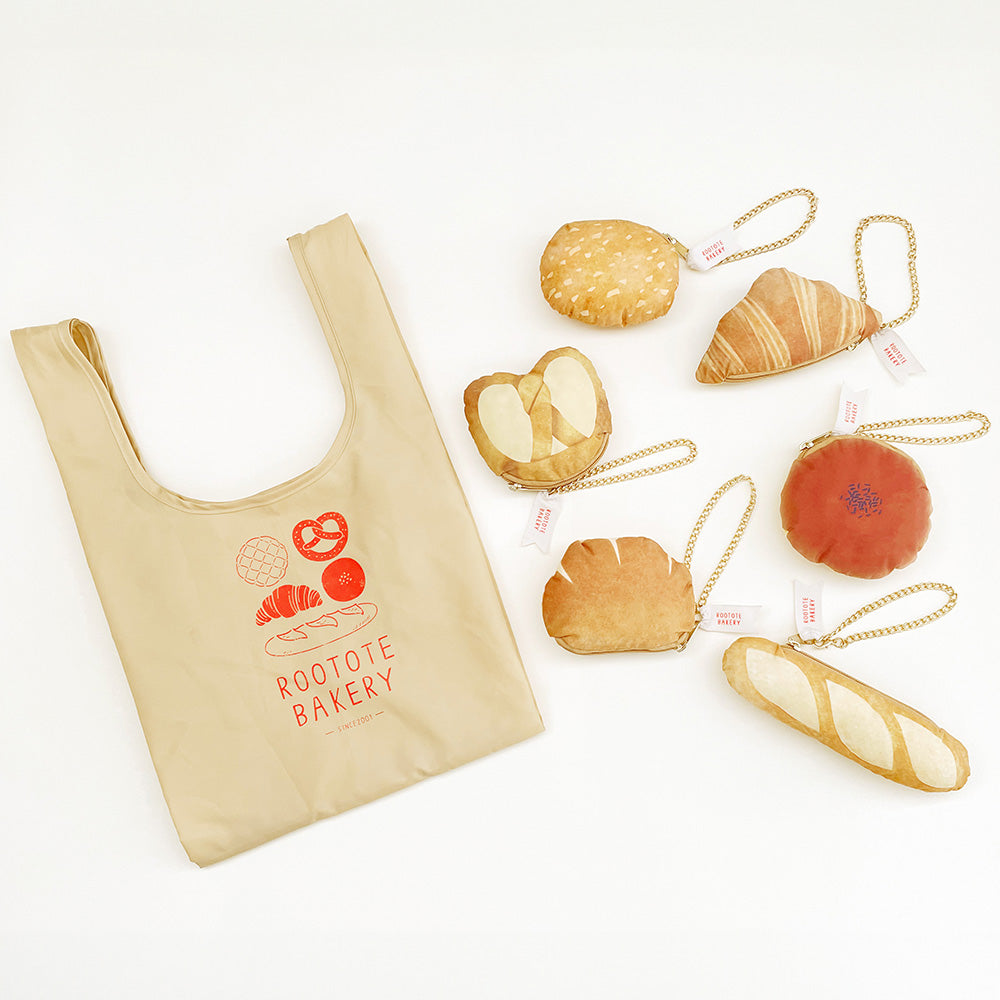 Planning and Design 2ji x Illustrator Tsuyuko x ROOTOTE / "Croissant" fluffy bread pouch &amp; shopper / 013108 