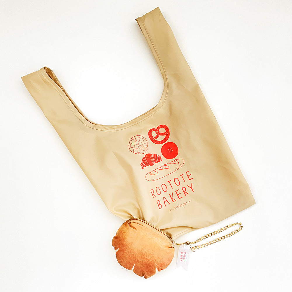 Planning and Design 2ji x Illustrator Tsuyuko x ROOTOTE / "Cream Bread" Fluffy Bread Pouch &amp; Shopper / 013102 