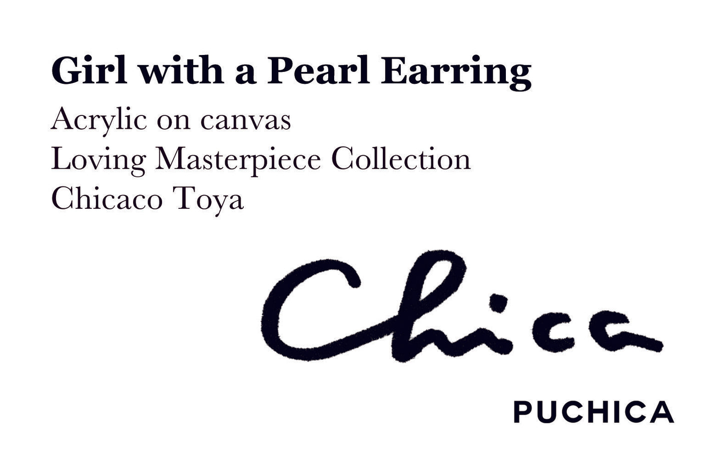 CHICACO TOYA / Girl with a Pearl Earring Tote Bag / 064301