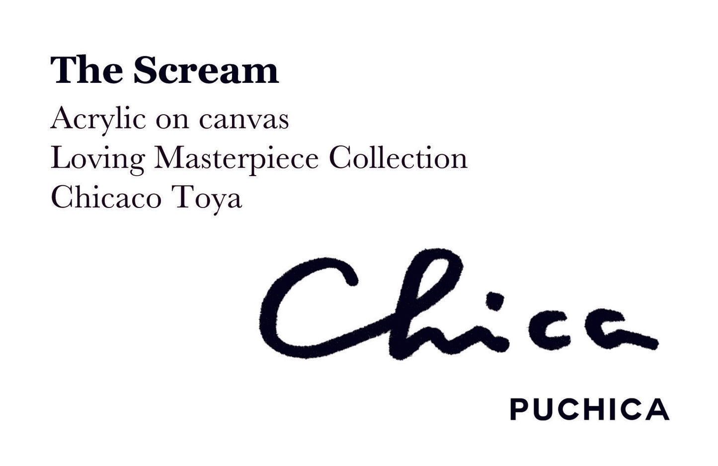 CHICACO TOYA / The Scream Tote Bag / 064303 