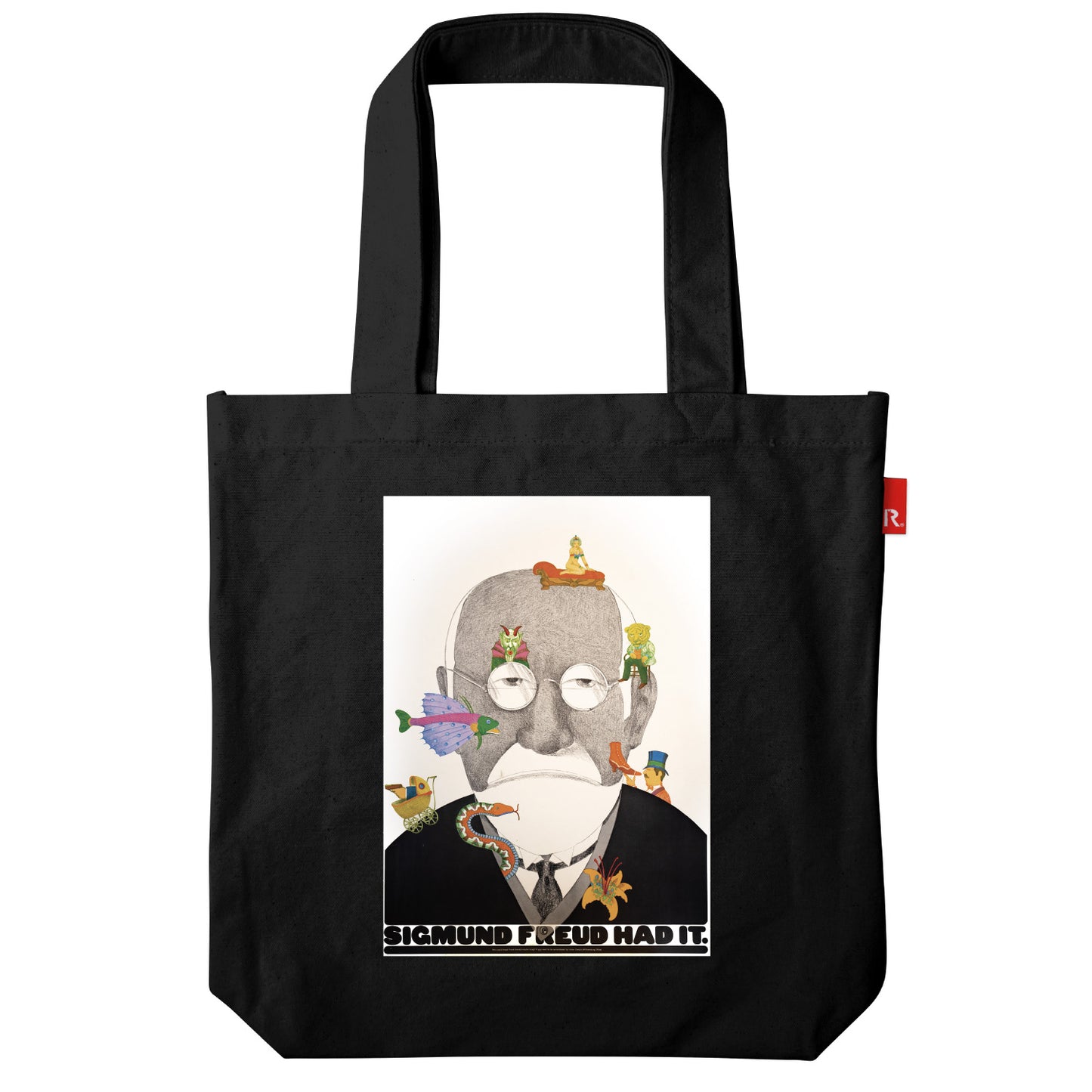 PushPin by Seymour Chwast × ROOTOTE /  SIGMUND FREUD TALL / 002403