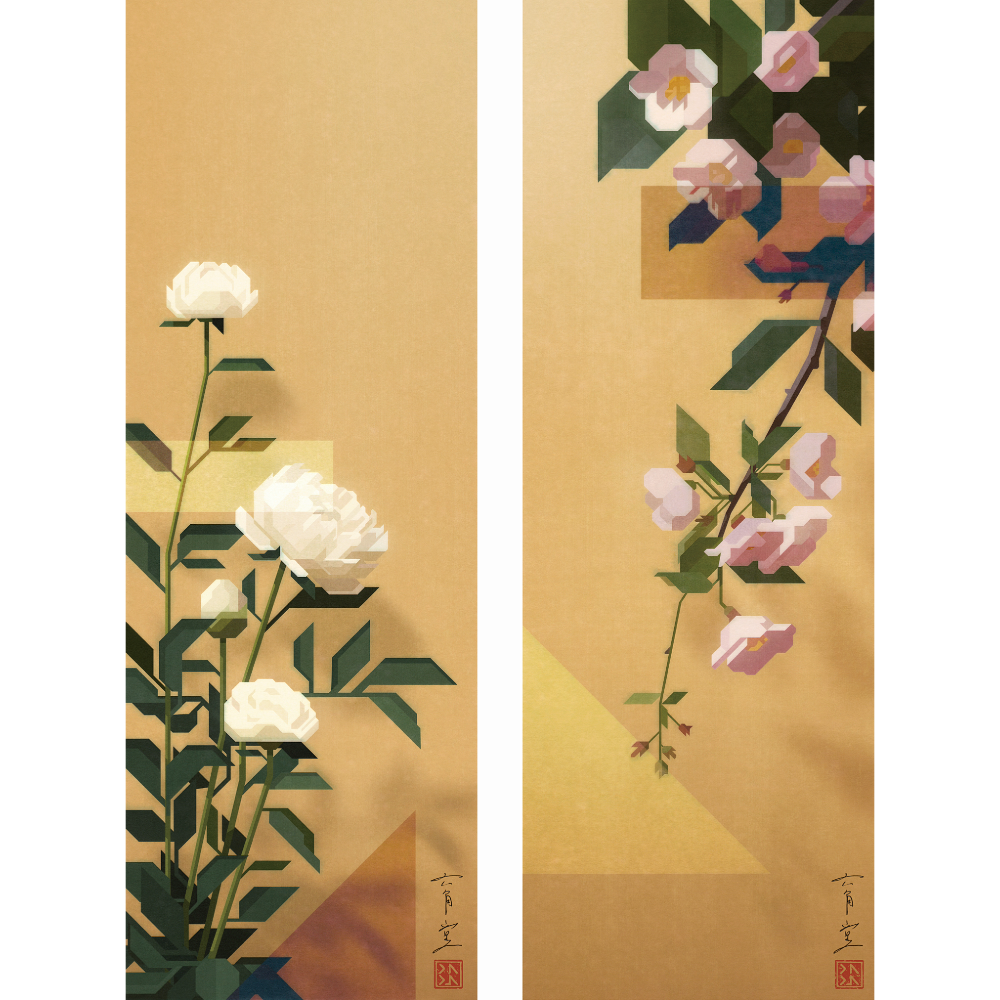 ROOTOTE meets 10 SENSE / Rokkakudo DADA "Peony - Mountain Cherry Blossom Tote Bag" / 001601