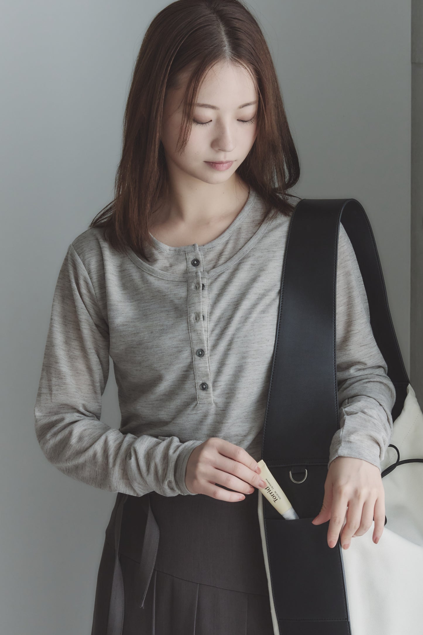 RT；ESKA / Shape Tote - Circle / ivory
