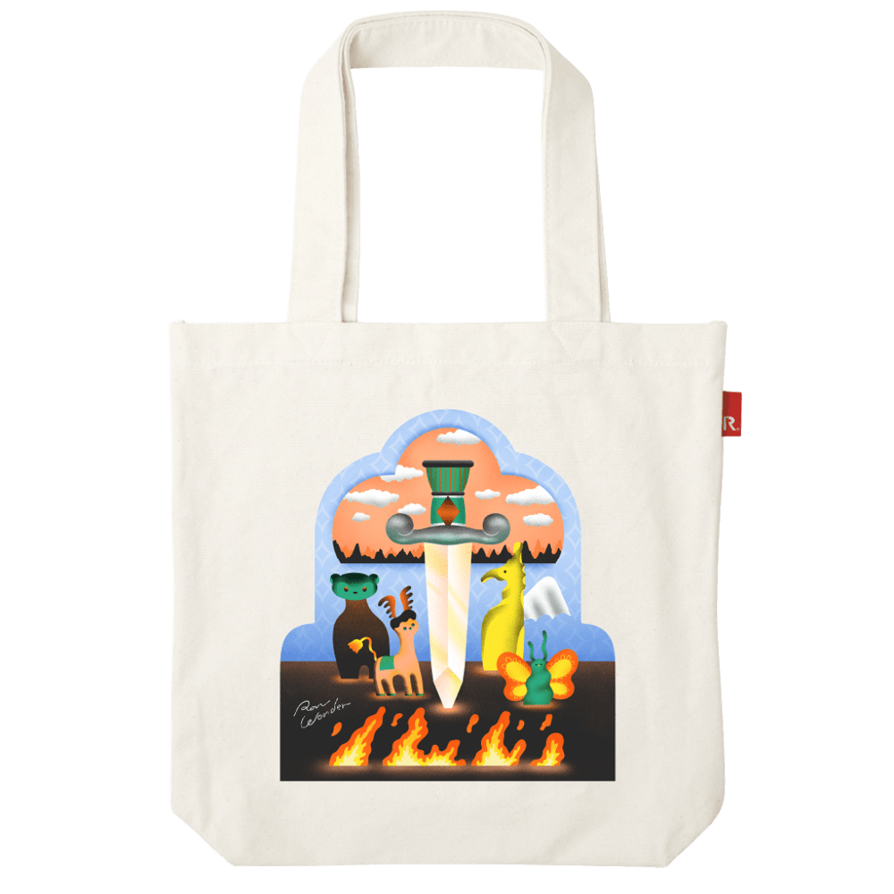 ROOTOTE meets 10 SENSE / Ran Kobayashi "Cute Warrior Tote Bag" / 001505
