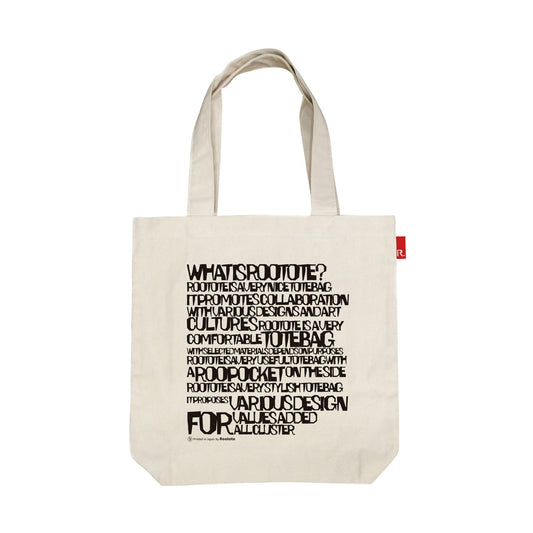 TALL Printed in Japan / CANVAS TOTE BAG " Lettered " / 188806