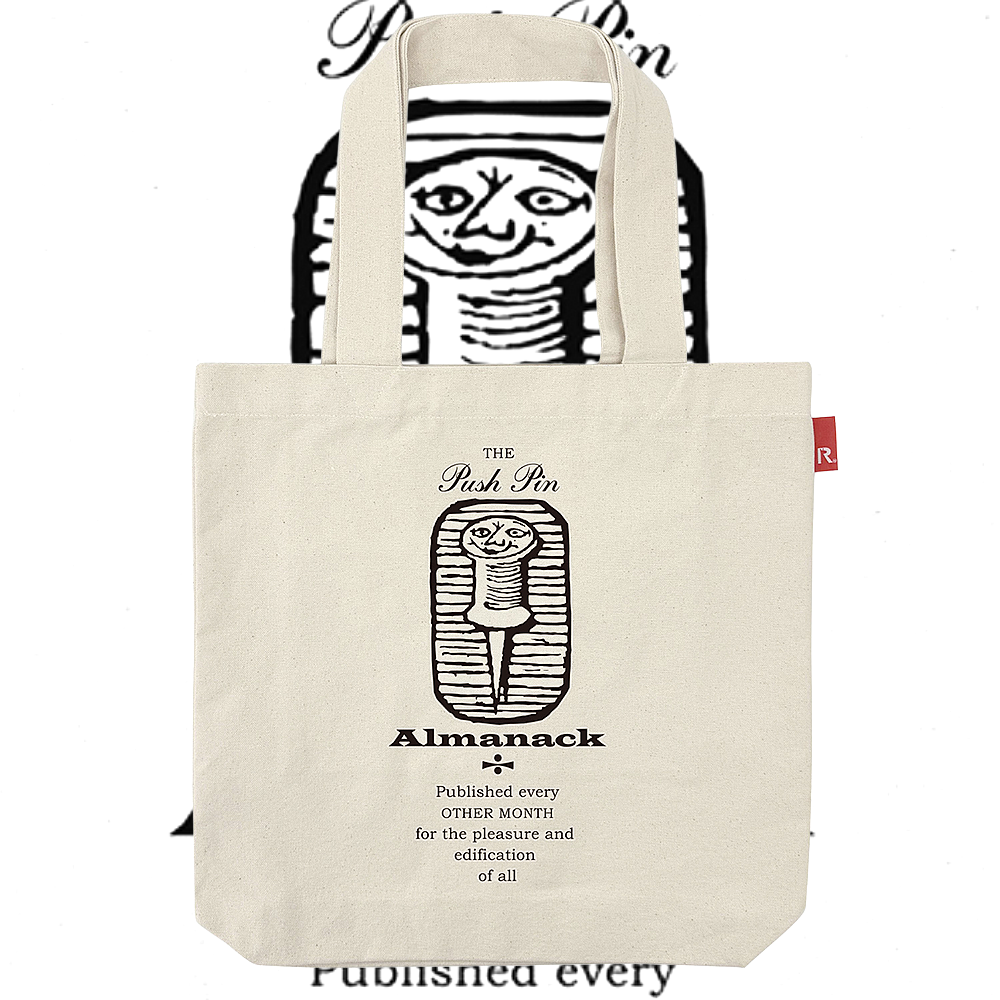 PushPin by Seymour Chwast × ROOTOTE / PushpIn Almanack logo TALL / 002704