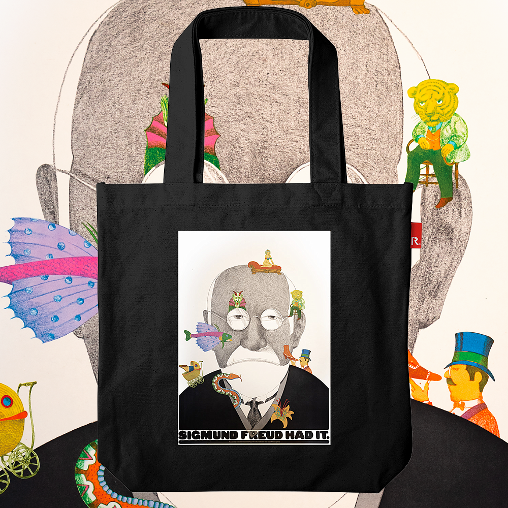 PushPin by Seymour Chwast × ROOTOTE /  SIGMUND FREUD TALL / 002403