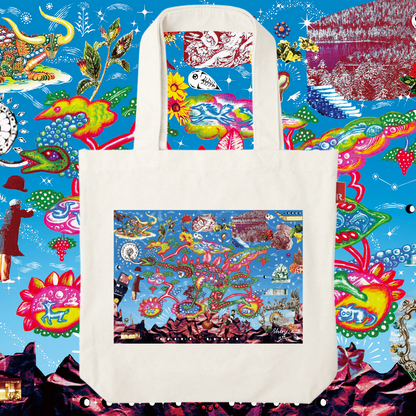 ROOTOTE meets 10 SENSE / Kanda Shinji "Blue Space Tote Bag" / 001404