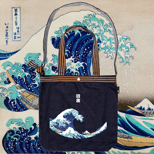 MAEKAKE Series / 浮世絵 : 浪裏トートバッグ / 064101