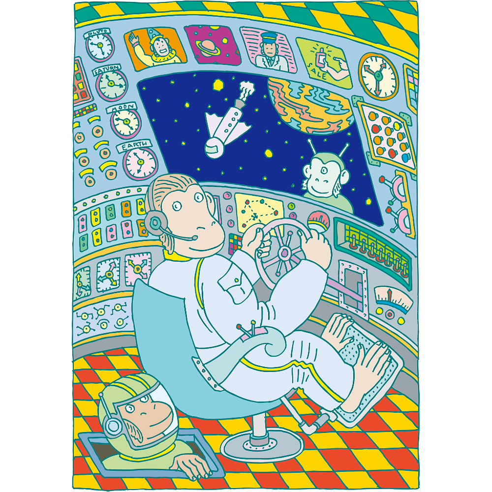 PushPin by Seymour Chwast × ROOTOTE / Monkey space TALL / 002406