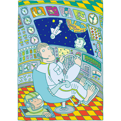 PushPin by Seymour Chwast × ROOTOTE / Monkey space TALL / 002406