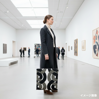 NORDISKA TYGER × ROOTOTE / "Susanne Grundell" DUBBELFLÄTAN TOTE Black / 644306