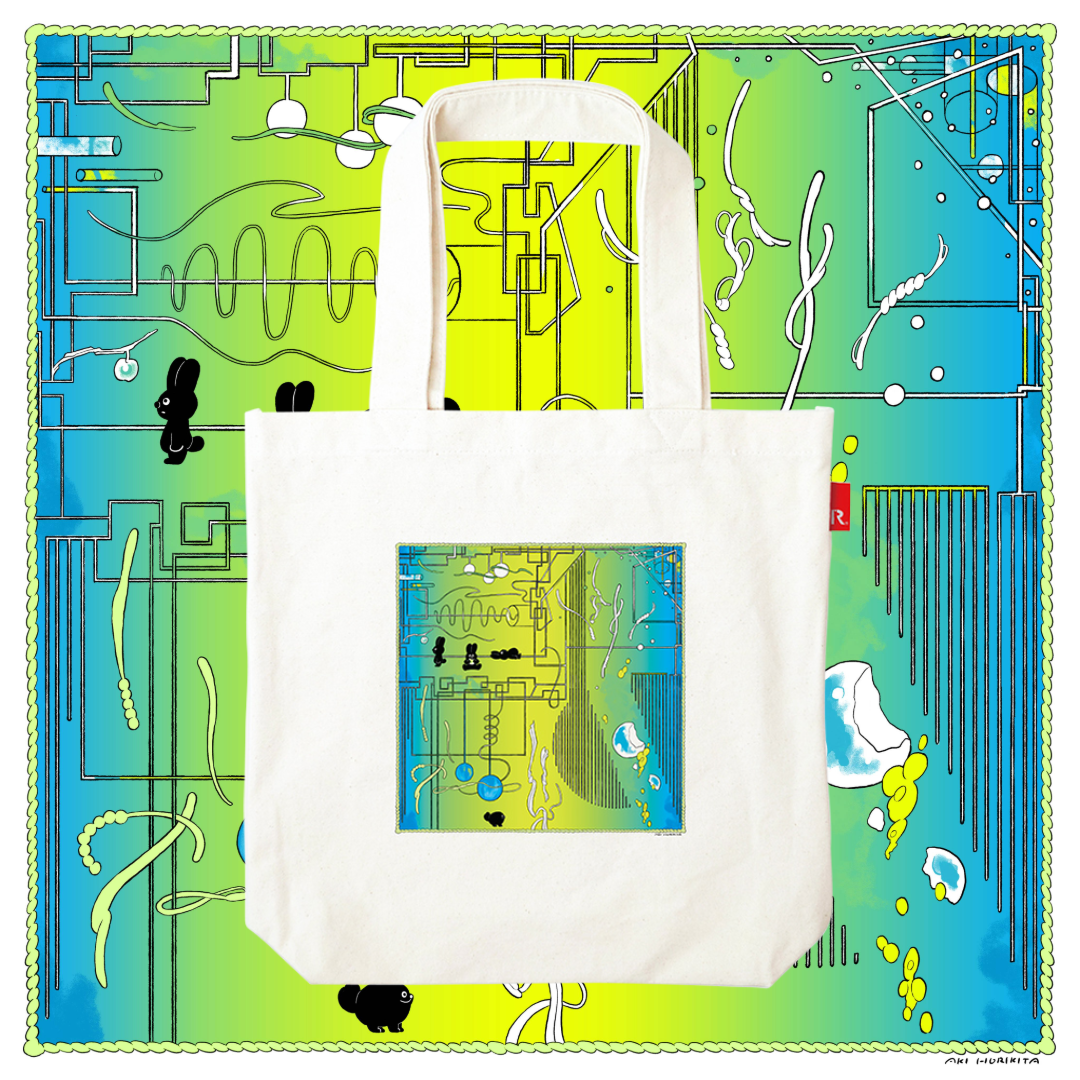 Aki Horikita × ROOTOTE / Rabbit and Flowers: TALL BK / 017201