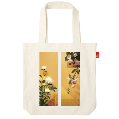 ROOTOTE meets 10 SENSE / Rokkakudo DADA "Peony - Mountain Cherry Blossom Tote Bag" / 001601