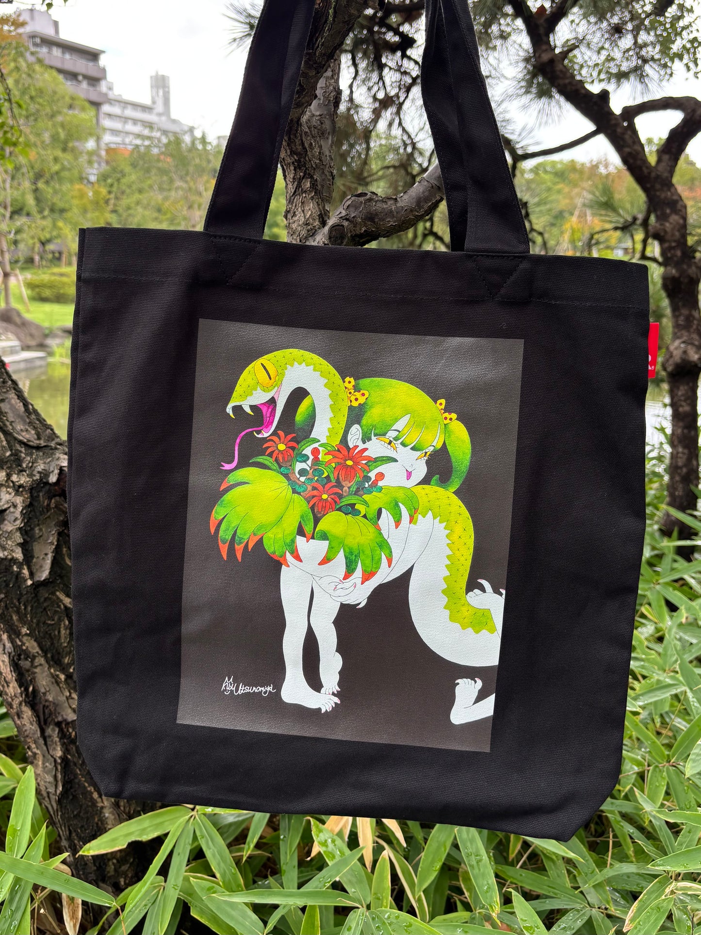 ROOTOTE meets 10 SENSE / Nao Utsunomiya "Tempted Girls Trimmed Tote Bag" / 001409