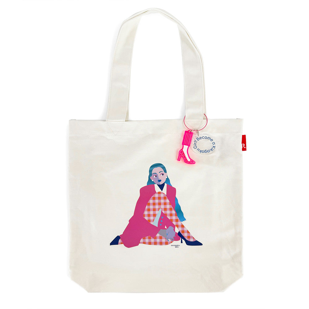【LimitedEdition】キカガクガール × ROOTOTE / straight face girl TOTE / 015701