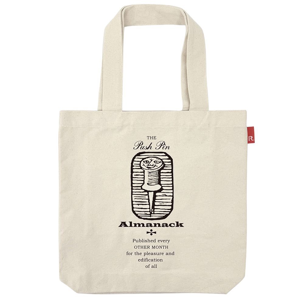 PushPin by Seymour Chwast × ROOTOTE / PushpIn Almanack logo TALL / 002704