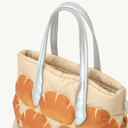 Planning design 2 o'clock x illustrator Tsuyuko x ROOTOTE / Fluffy bread tote "Cream bread" / 010602