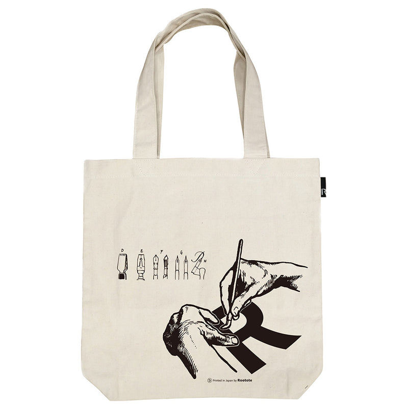 TALL Printed in Japan / CANVAS TOTE BAG " Calligraphy " / 160102
